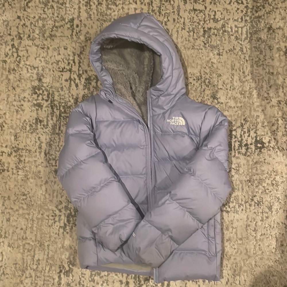Fleece lined down North Face